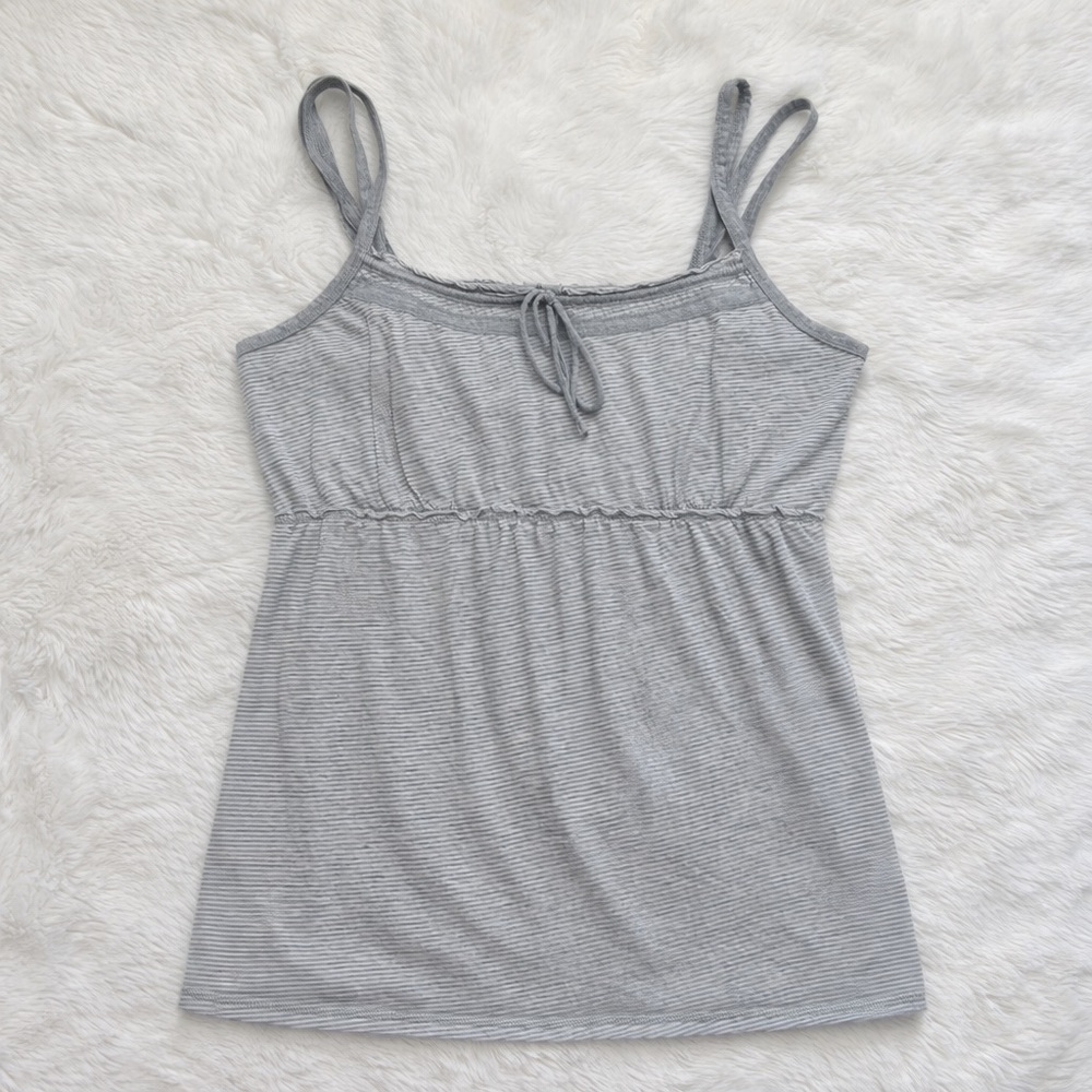 Double Strap Striped Babydoll Camisole